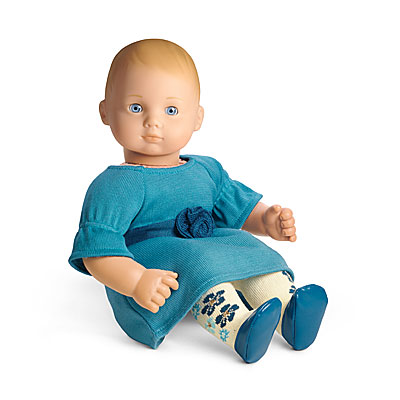 Bitty Baby Size Doll Details about   Light Blue Fold-Over Socks fit 18" American Girl Boy 