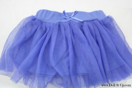 Doll Skirt from a Baby Skirt - Doll It Up