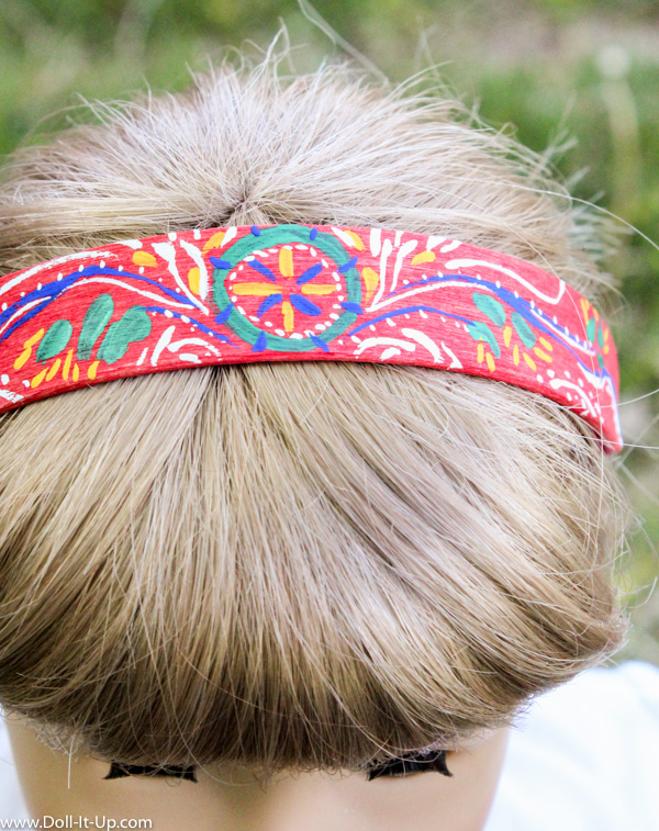 Scandinavian headband for dolls